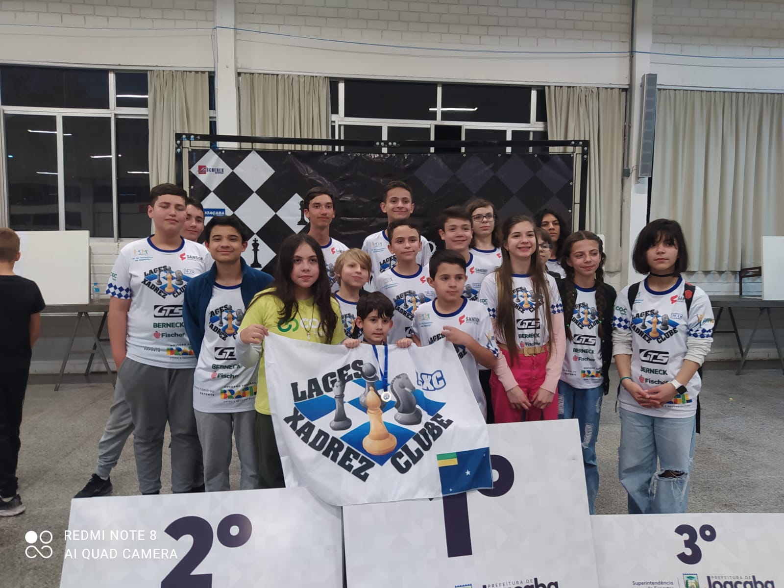 Xadrez lageano é vice campeão da Olesc 2023